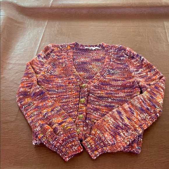 Veronica Beard Multicolor Knit Cardigan. 75% polyester and 25% Wool - Picture 1 of 17